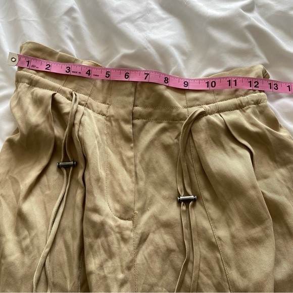 Revolve BCBG Maxazria Paper Bag Pant Pale Khaki Sz XS NWT - Picture 12 of 14